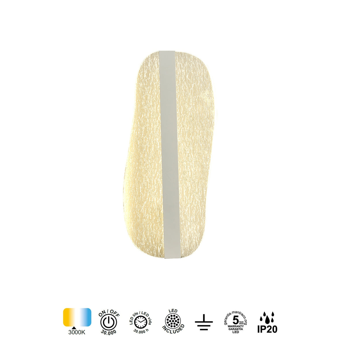LAMPA ŚCIENNA BIANCA OD MANTRA 7767