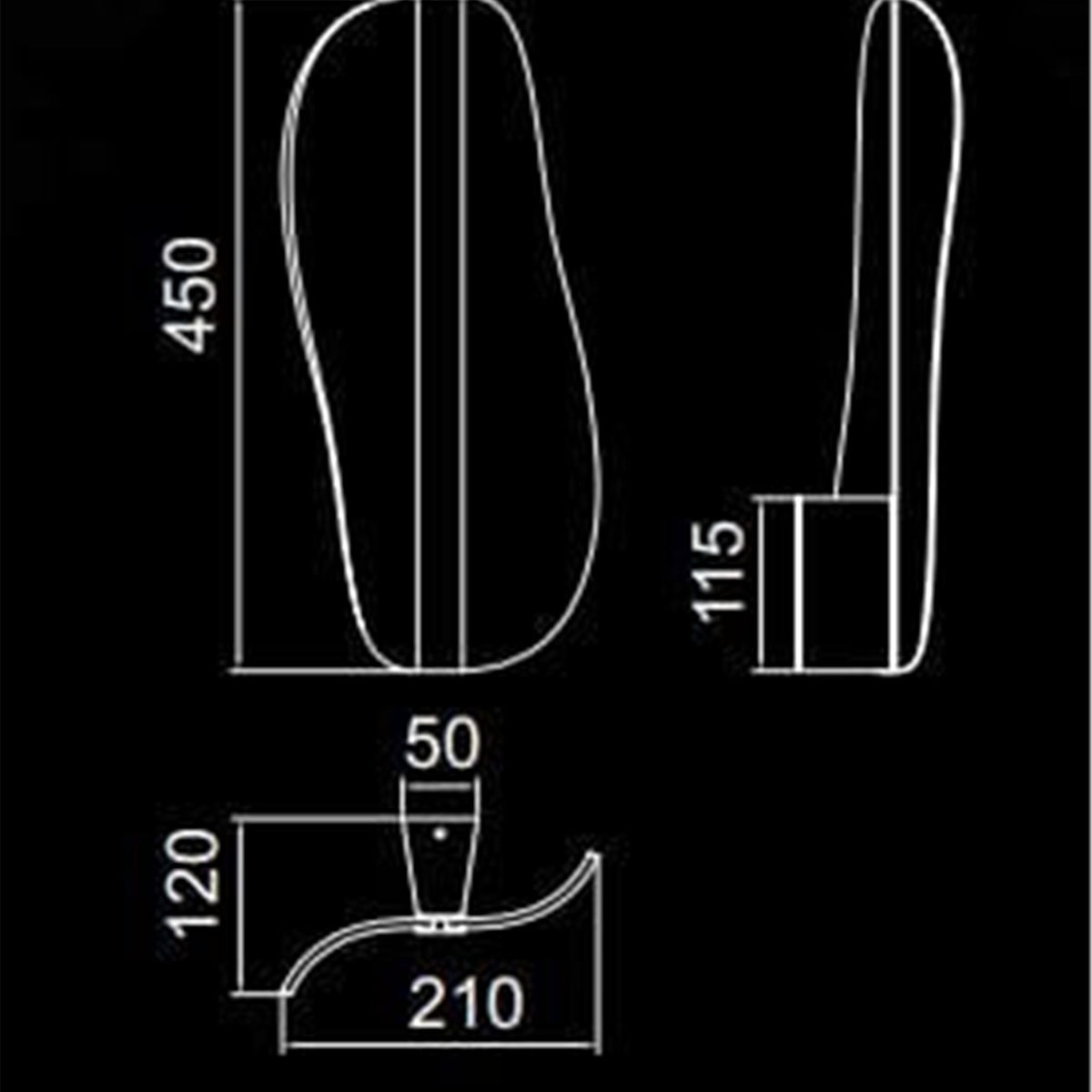 LAMPA ŚCIENNA BIANCA OD MANTRA 7767