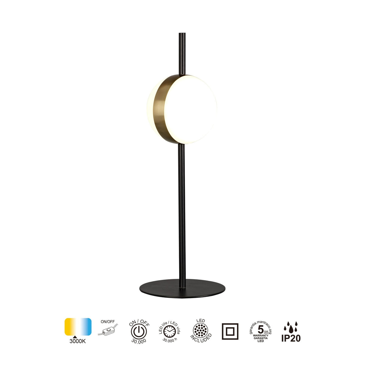 LAMPA STOŁOWA CUBA OD MANTRA 7164