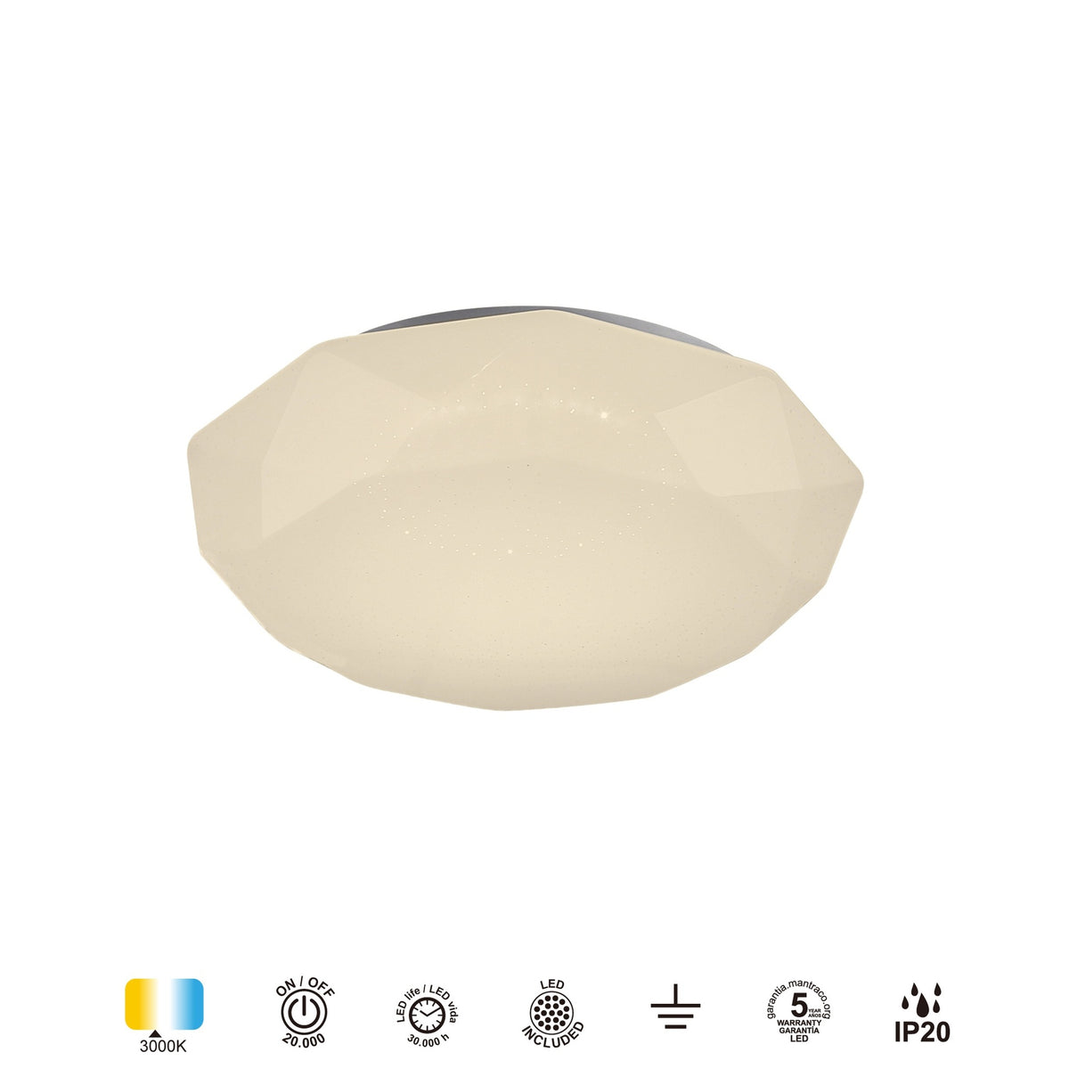 LAMPA SUFITOWA DIAMANTE II OD MANTRA 5935