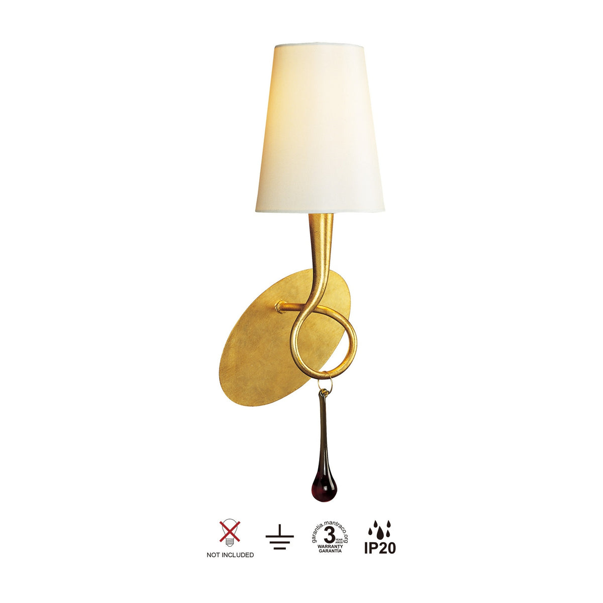 LAMPA ŚCIENNA PAOLA OD MANTRA 3548