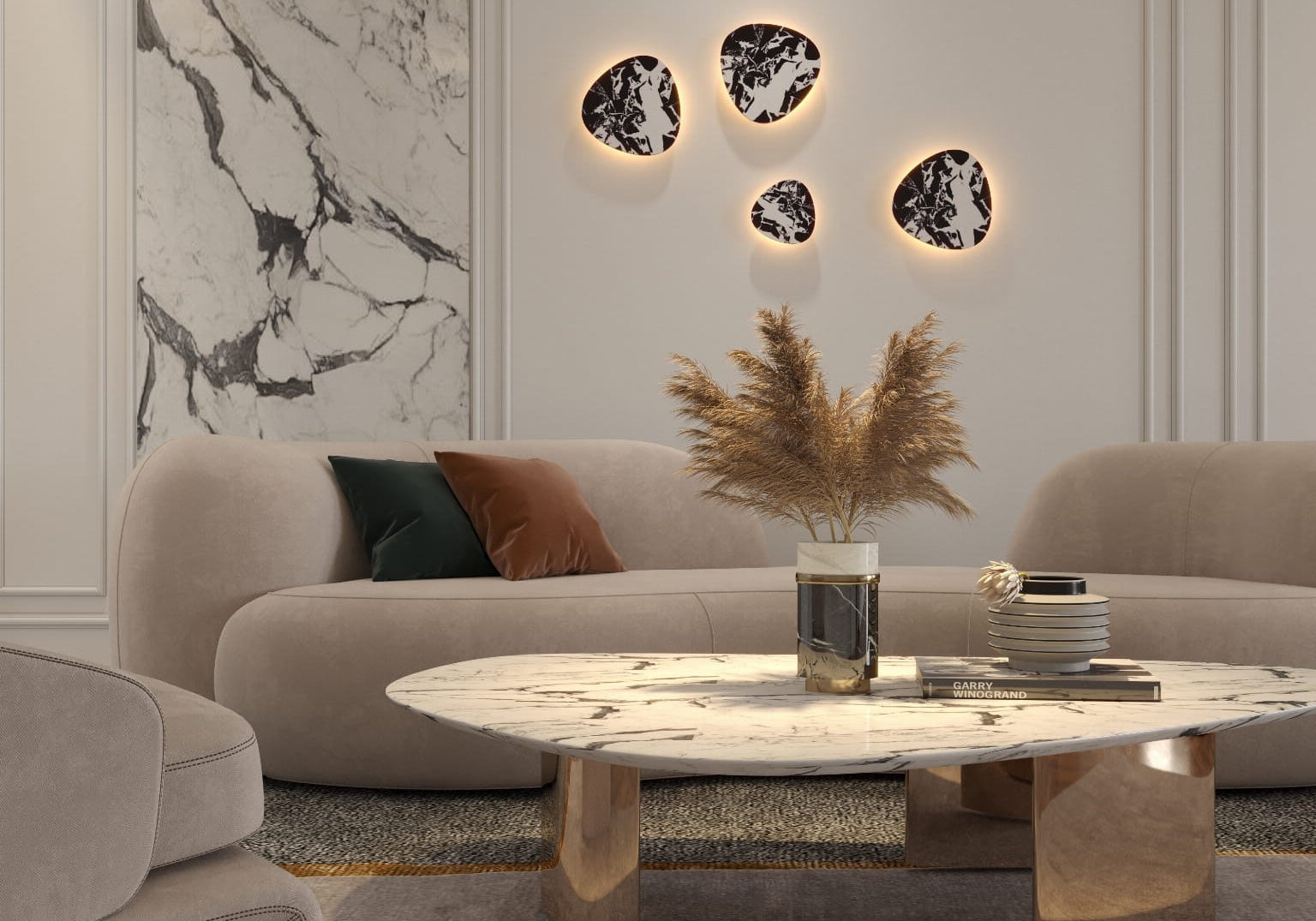LAMPA KINKIET Marbles CZARNY OD MAXLIGHT W0391