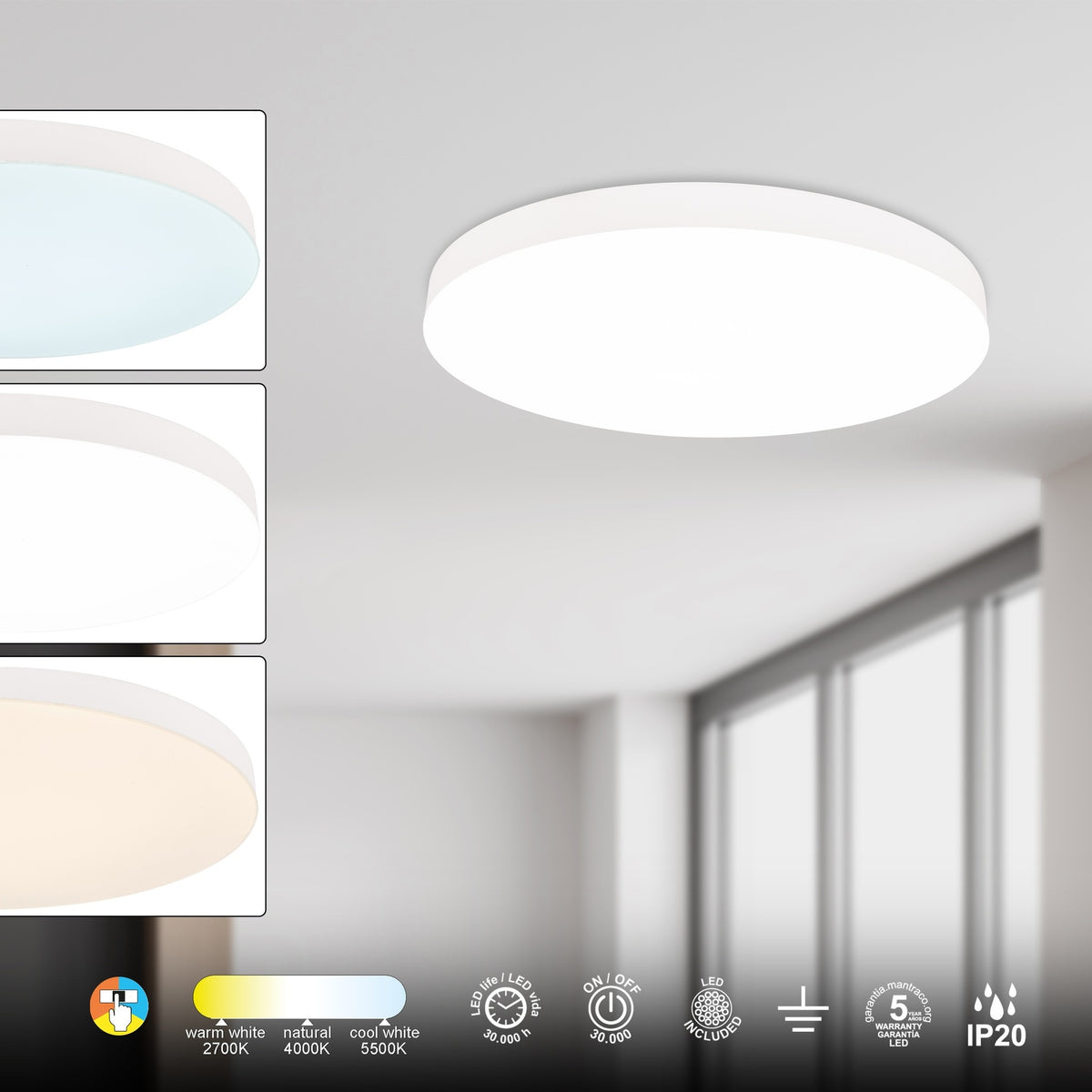 LAMPA SUFITOWA TURIN OD MANTRA 9023