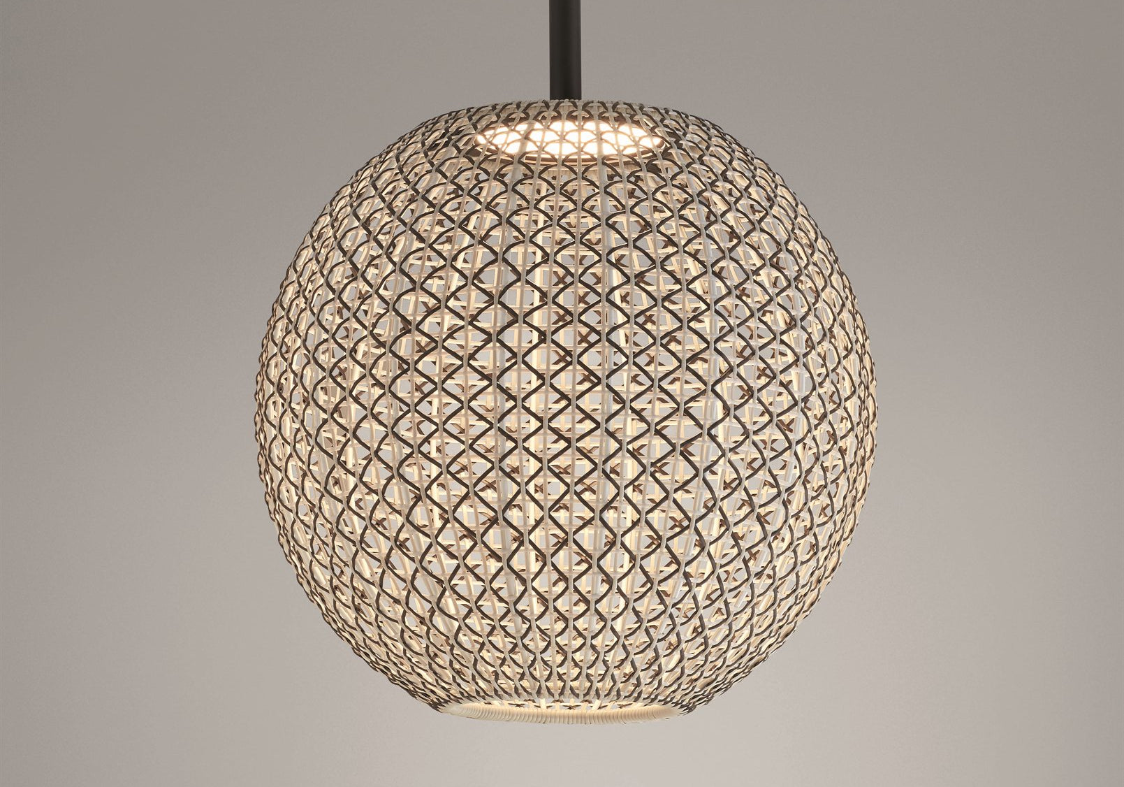 LAMPA WISZĄCA NANS SPHERE PF/60 BEŻOWY od BOVER