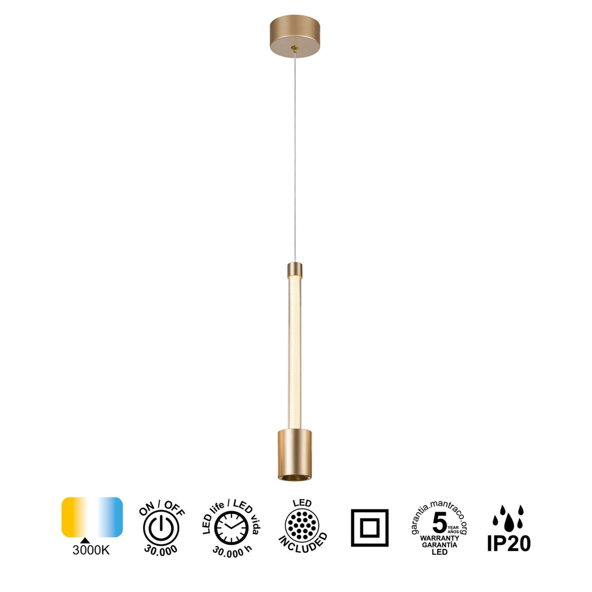 LAMPA WISZĄCA FUGAZ OD MANTRA 8950