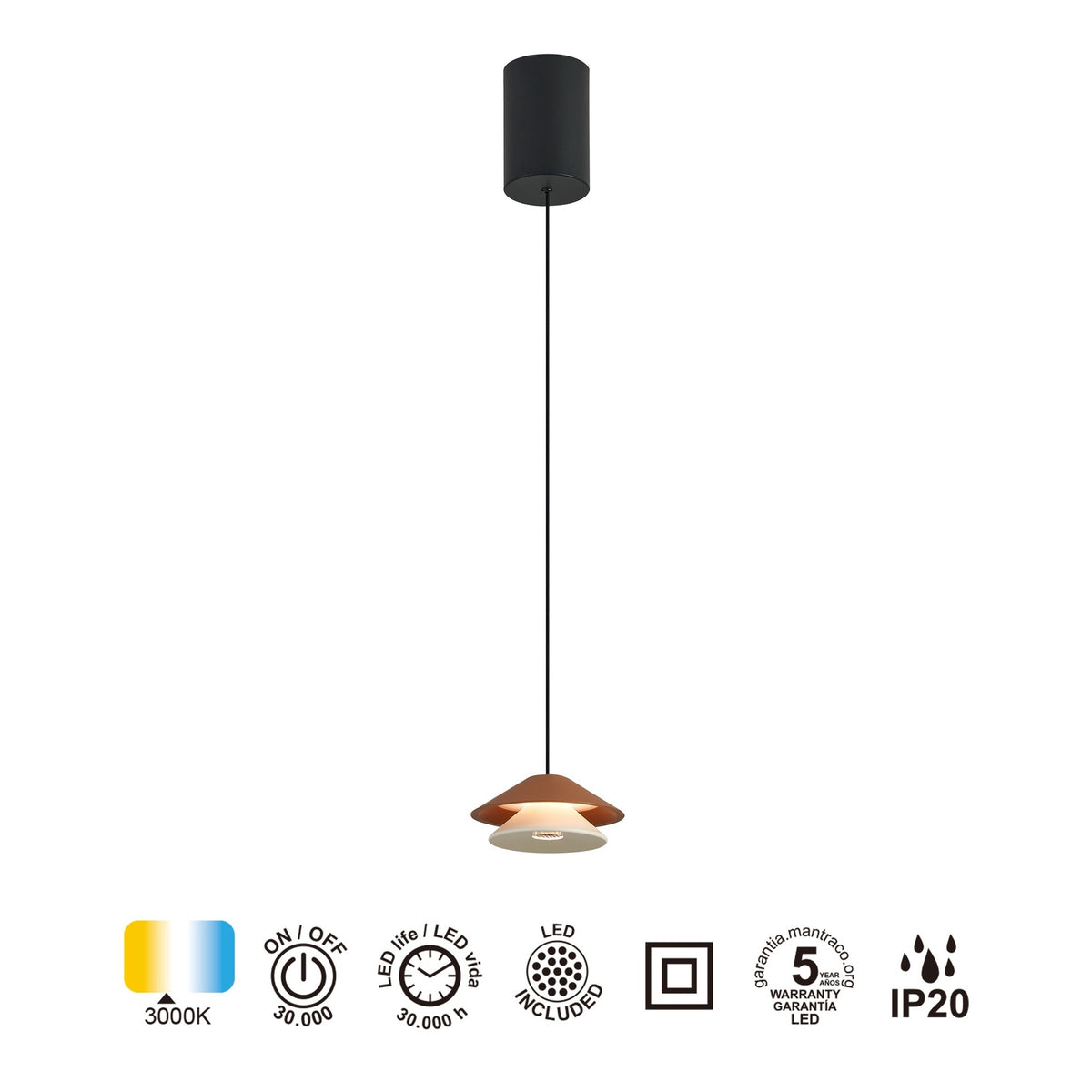 LAMPA WISZĄCA PICCOLA OD MANTRA 9031