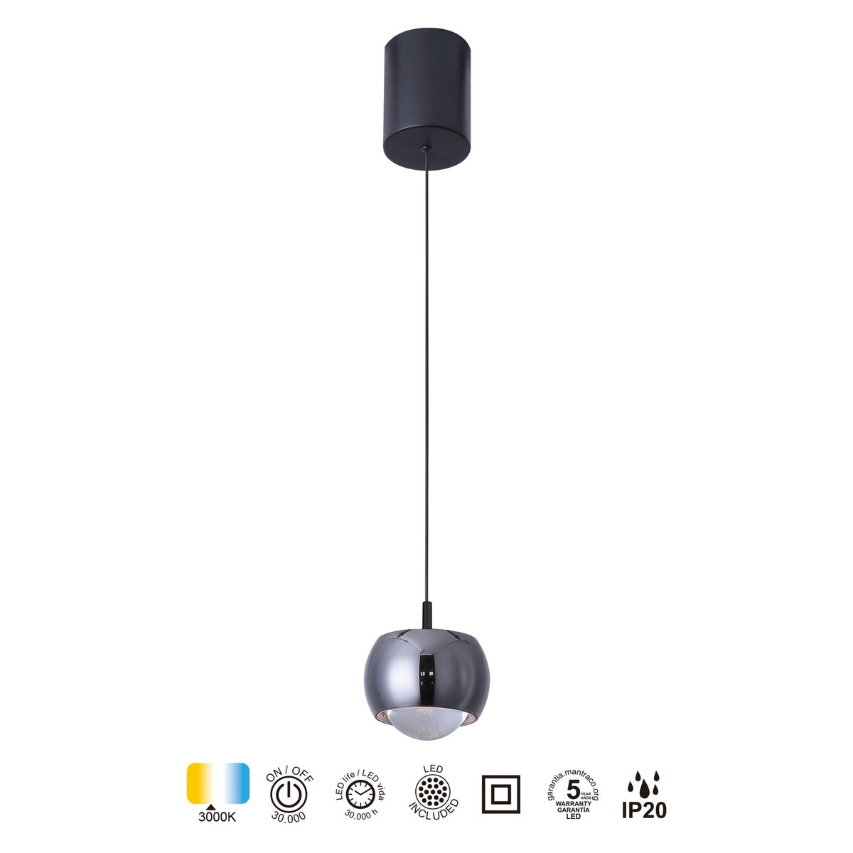 LAMPA WISZĄCA  OD MANTRA 8407