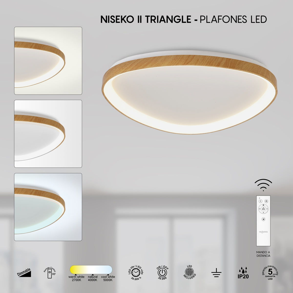 LAMPA SUFITOWA NISEKO II OD MANTRA 8636