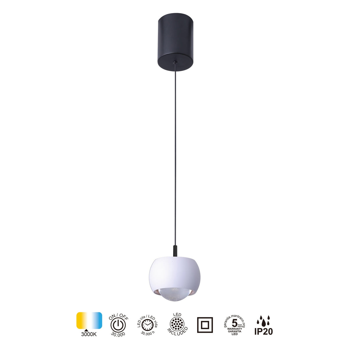 LAMPA WISZĄCA  OD MANTRA 8405