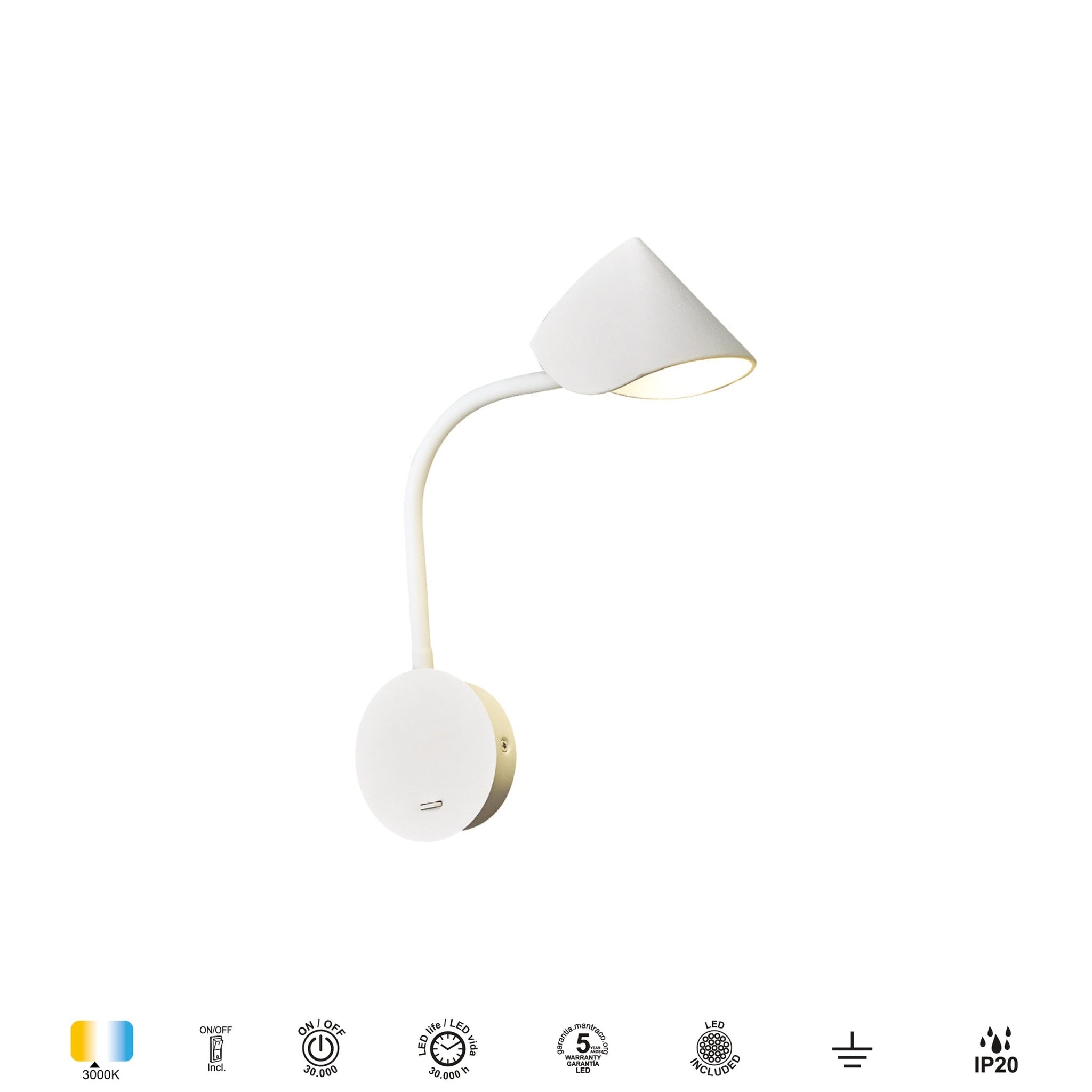 LAMPA ŚCIENNA GOA OD MANTRA 7720