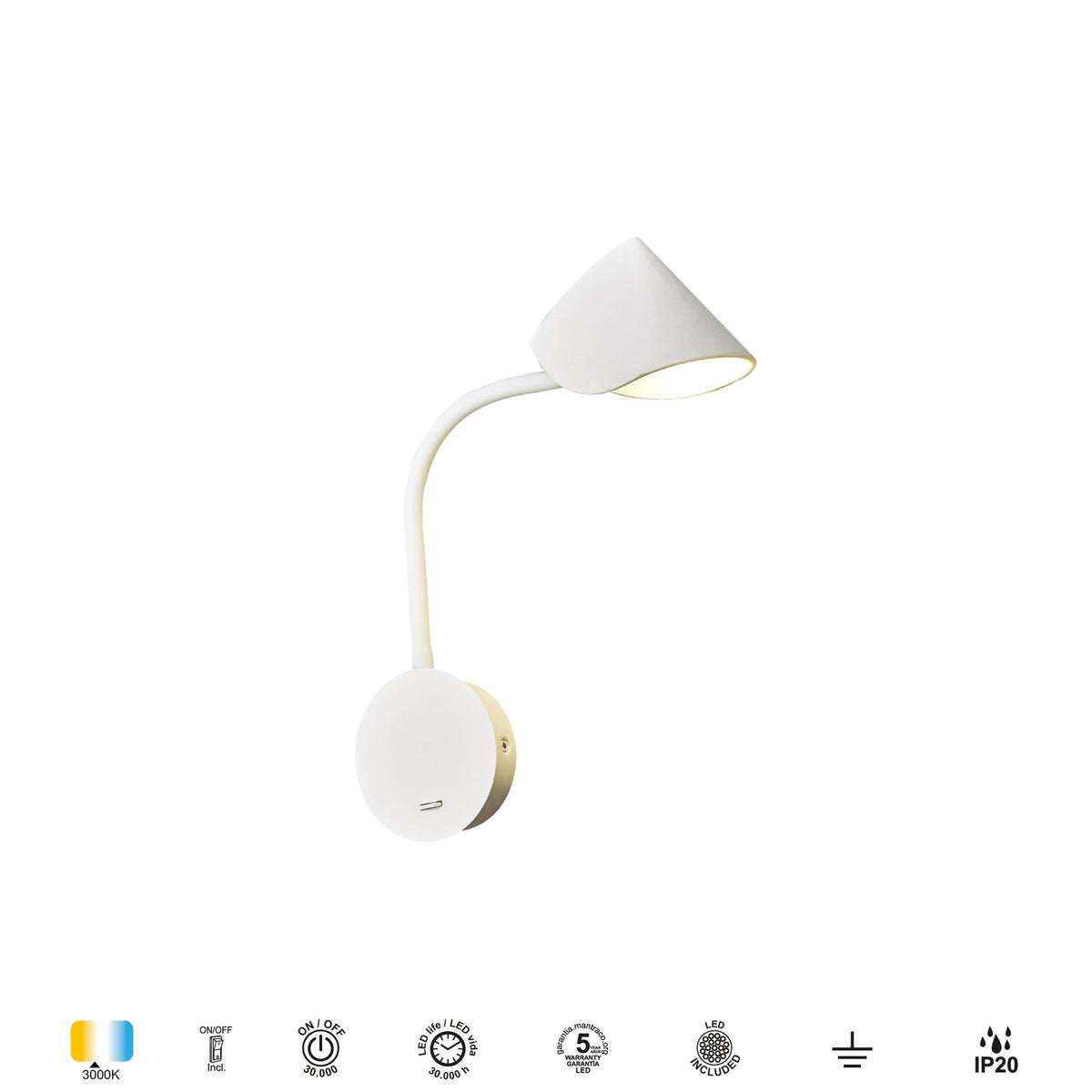 LAMPA ŚCIENNA GOA OD MANTRA 7720