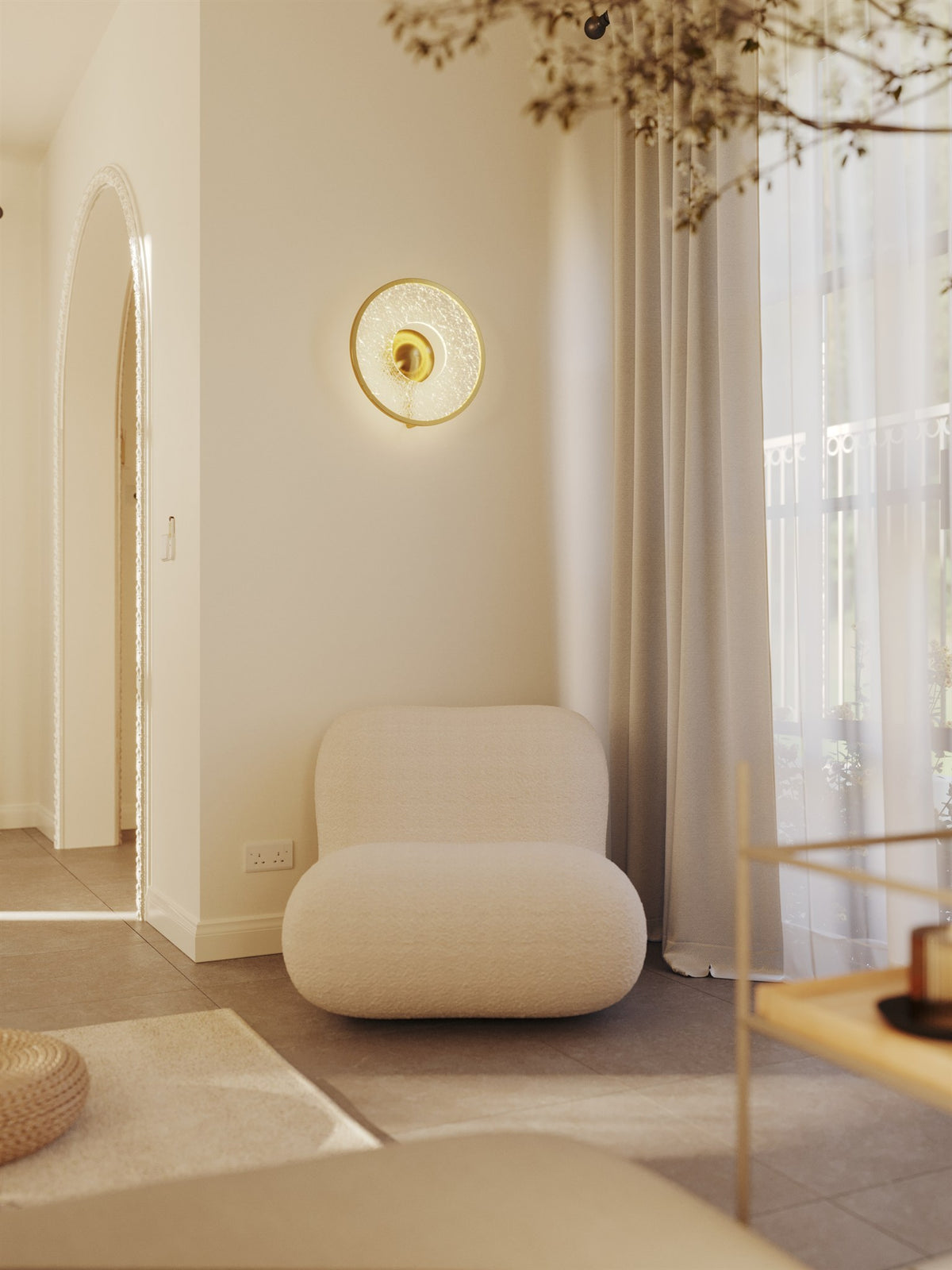 LAMPA KINKIET ALEXIA ZŁOTY OD MAXLIGHT W0406D