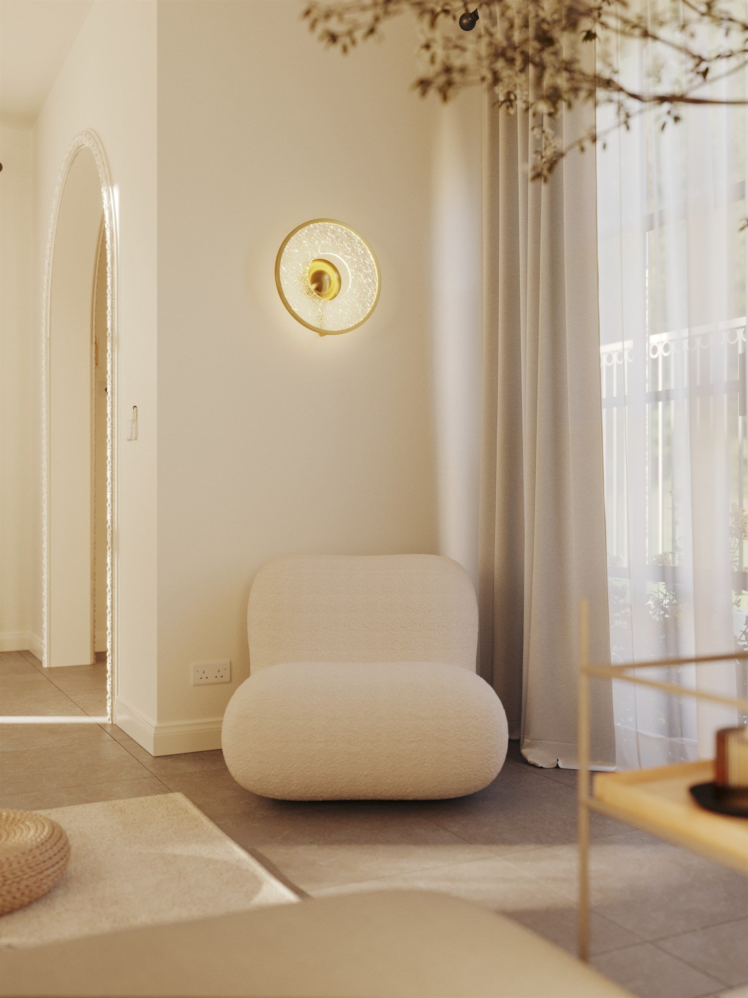 LAMPA KINKIET ALEXIA ZŁOTY OD MAXLIGHT W0406D
