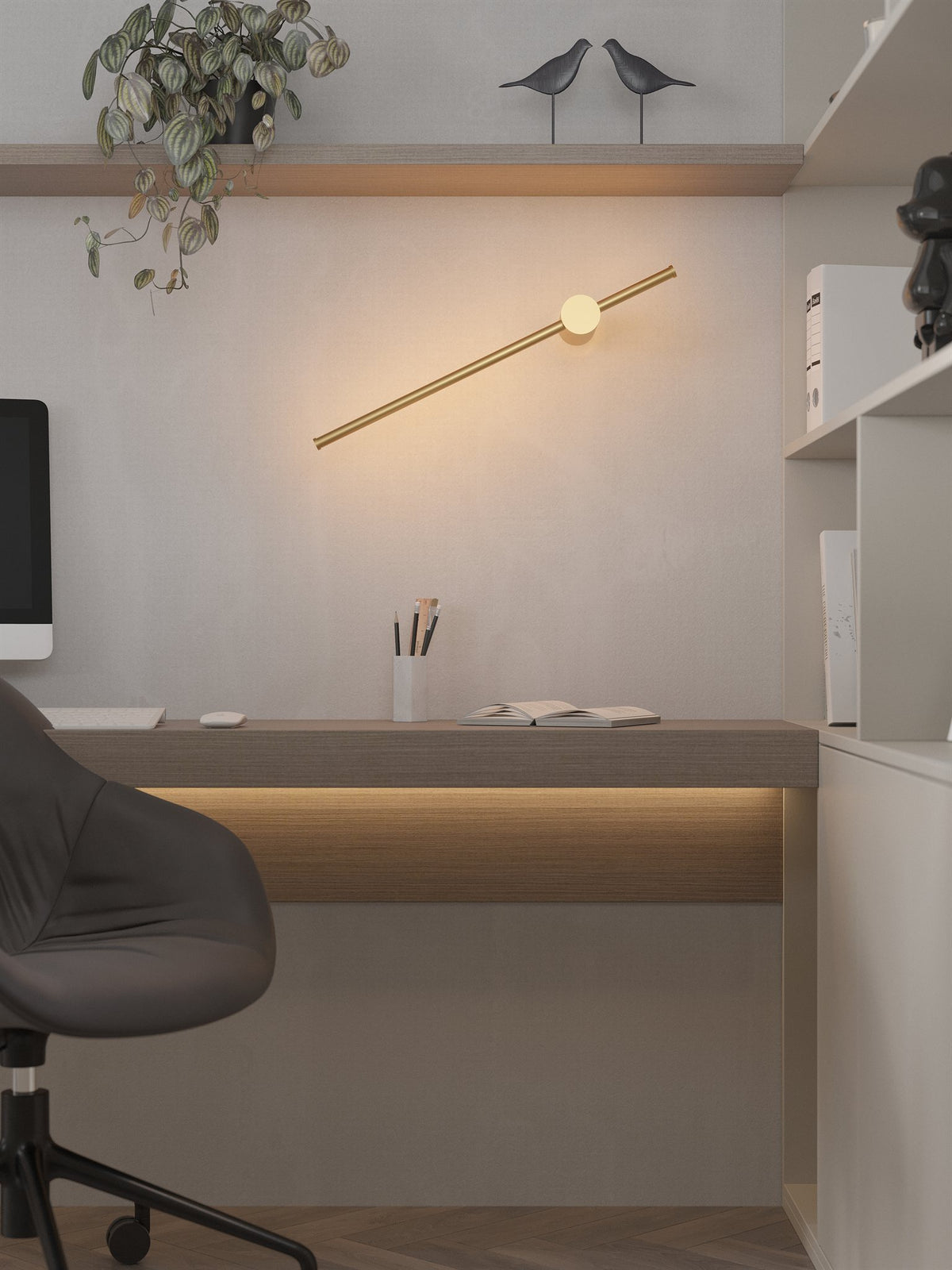 LAMPA KINKIET SPIRIT ZŁOTY OD MAXLIGHT W0414