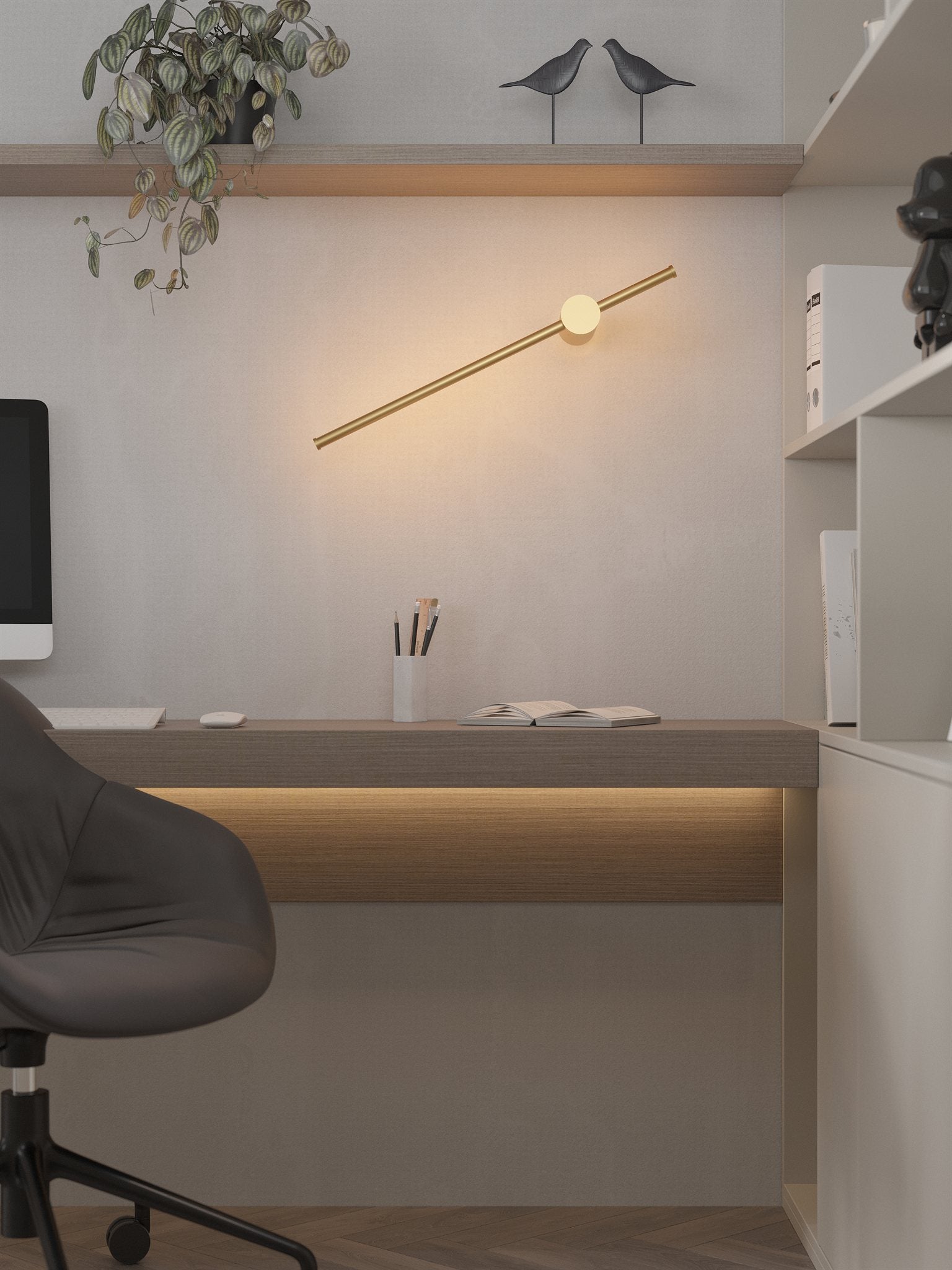 LAMPA KINKIET SPIRIT ZŁOTY OD MAXLIGHT W0414