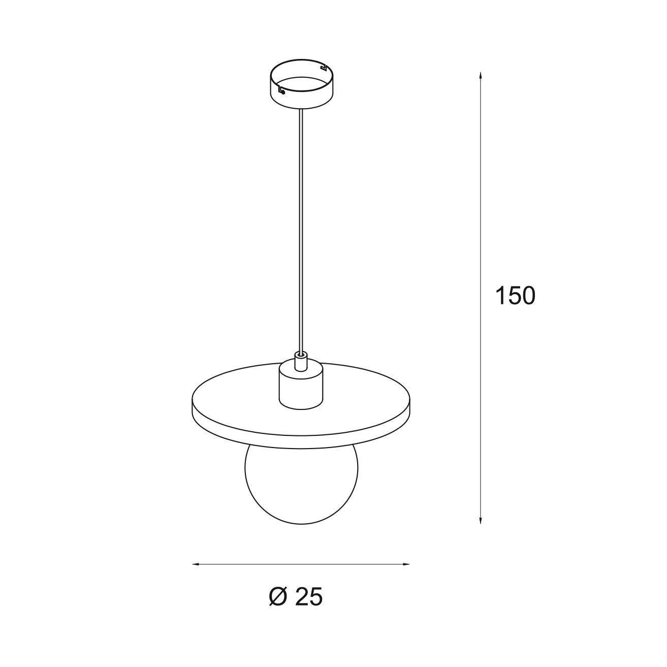 LAMPA  LANDO KREMOWY OD MAXLIGHT P0650