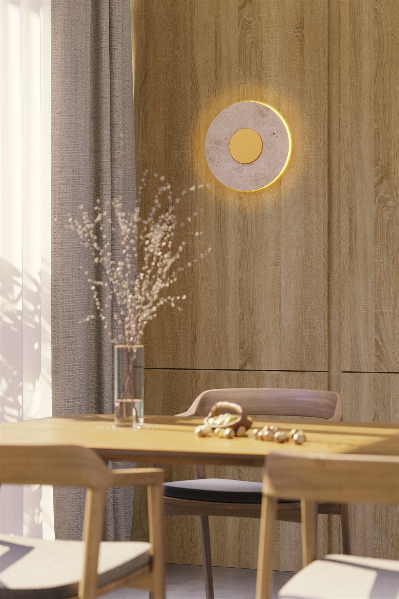 LAMPA KINKIET SUN ZŁOTY OD MAXLIGHT W0417