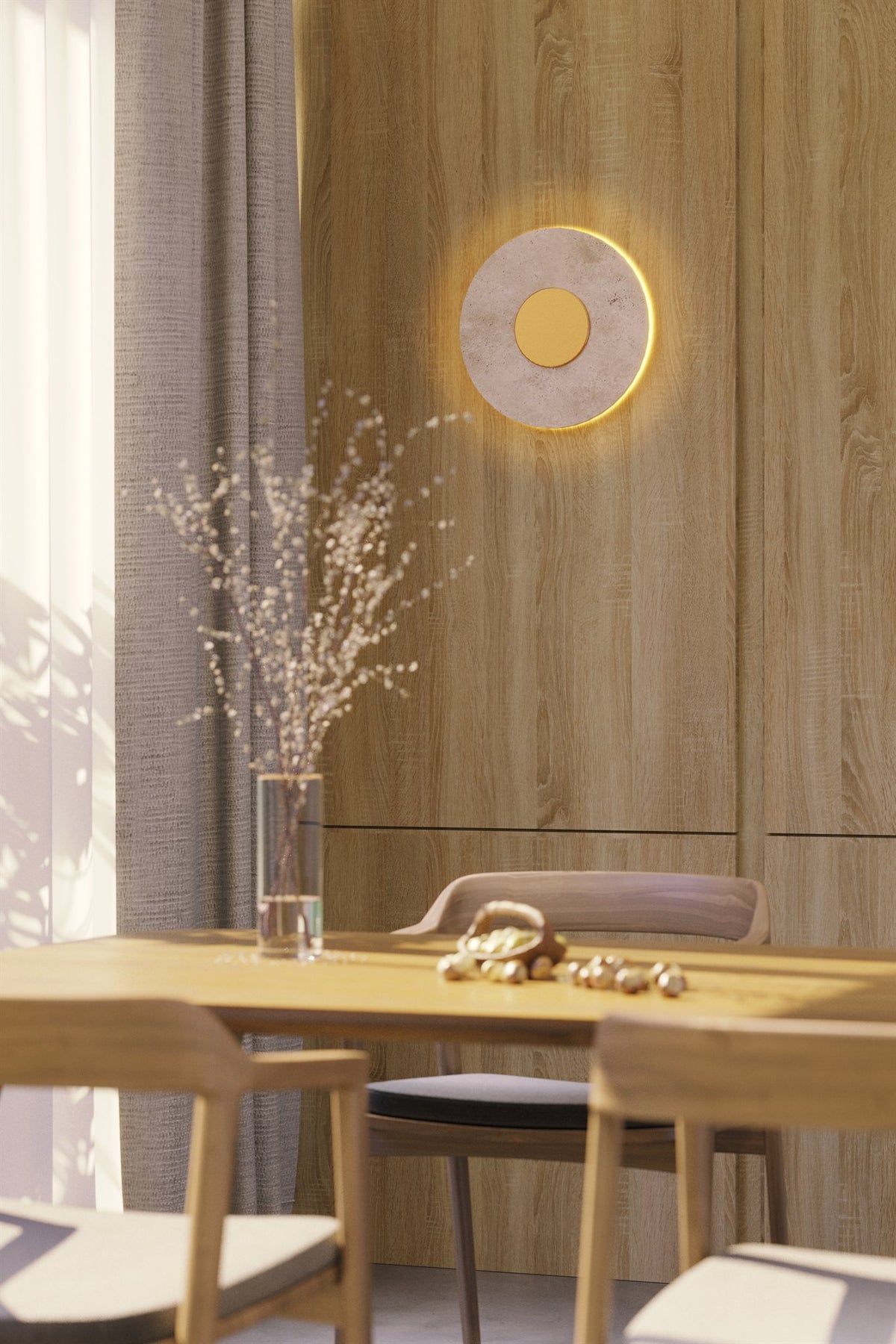 LAMPA KINKIET SUN ZŁOTY OD MAXLIGHT W0417