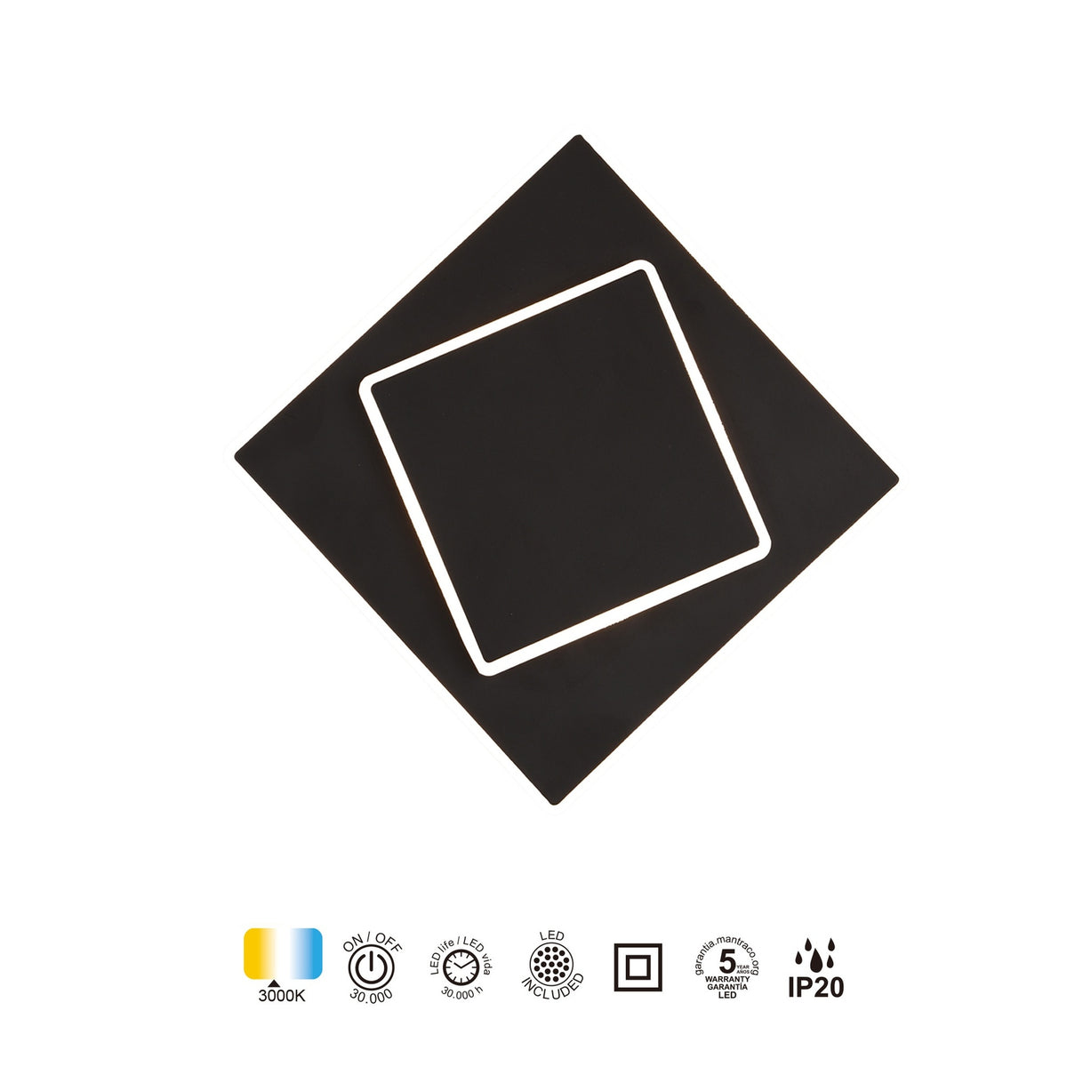LAMPA ŚCIENNA DAKLA OD MANTRA 6430