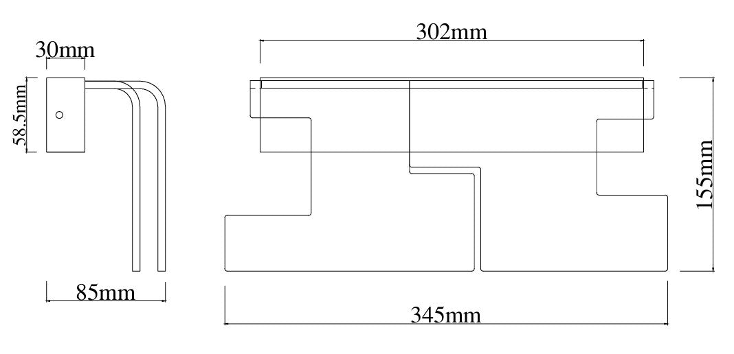 LAMPA KINKIET EVEREST BRĄZOWY OD MAXLIGHT W0442