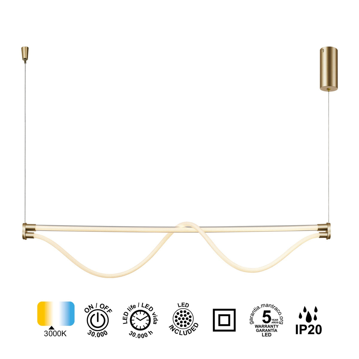 LAMPA WISZĄCA FUGAZ OD MANTRA 8952