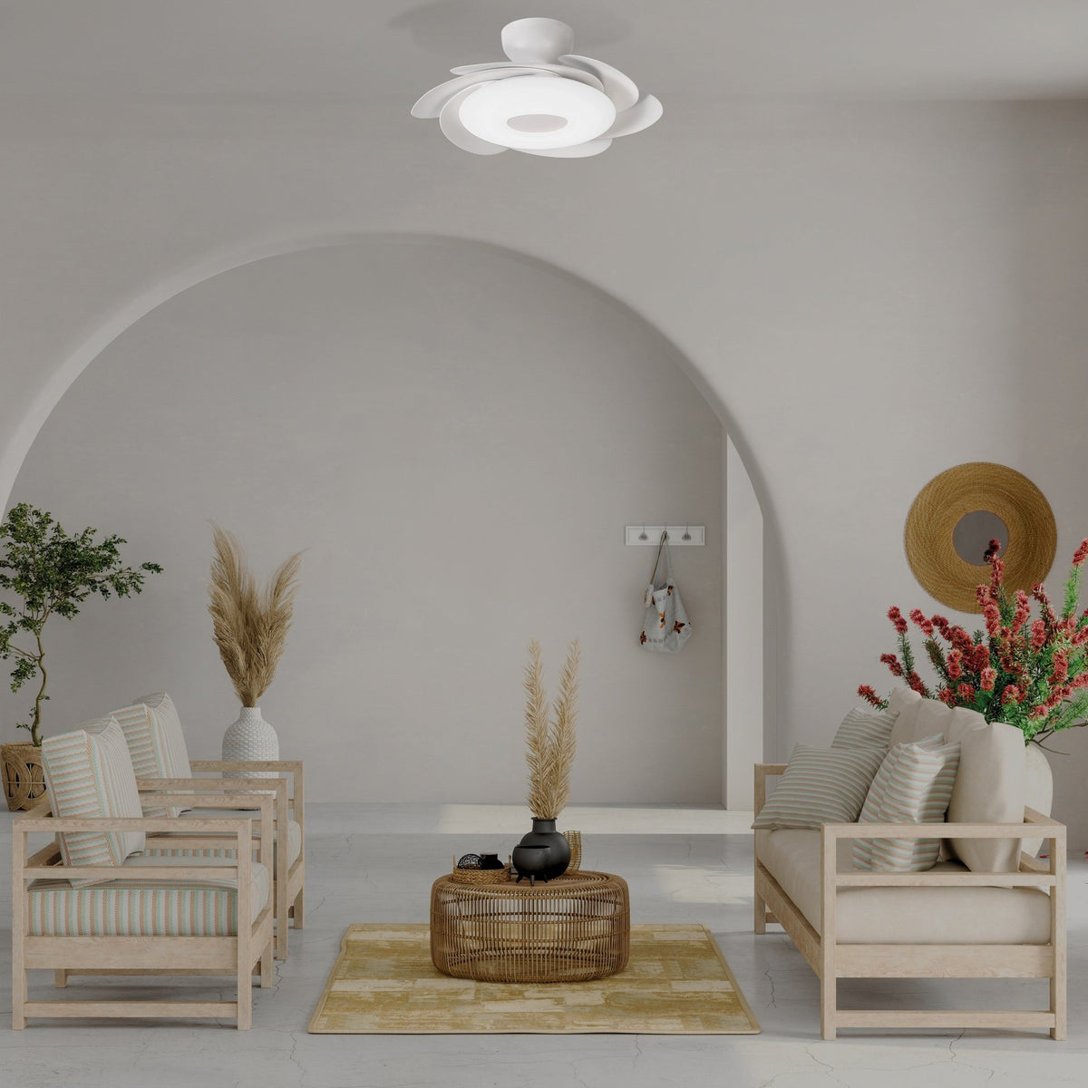 LAMPA WENTYLATOR SUFITOWY FLOWER OD MANTRA 8703