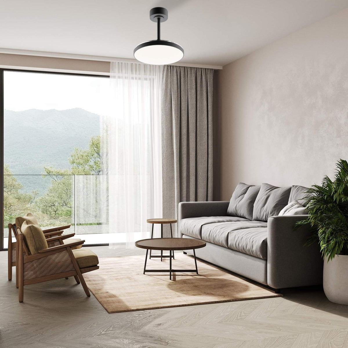 LAMPA WENTYLATOR SUFITOWY SLIM FAN MINI OD MANTRA 9056
