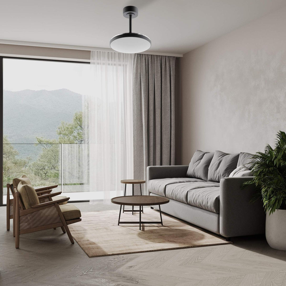 LAMPA WENTYLATOR SUFITOWY SLIM FAN MINI OD MANTRA 9056