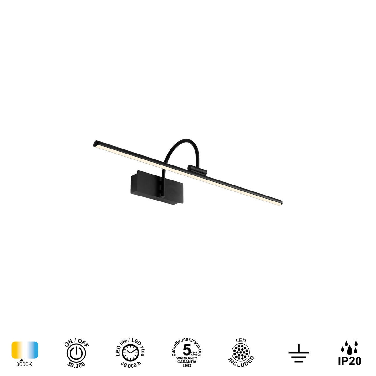 LAMPA ŚCIENNA PARACURU OD MANTRA 8916