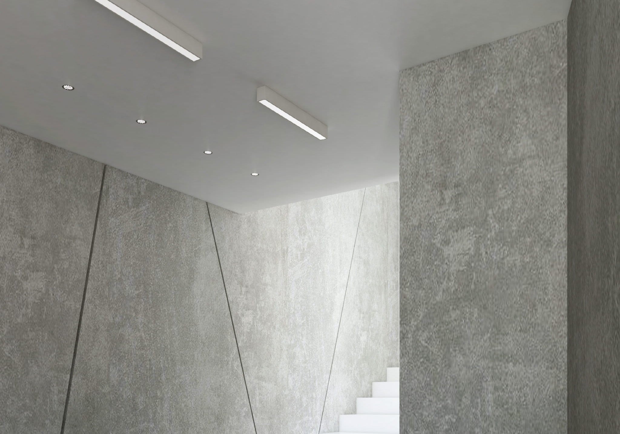 LAMPA PLAFON LINEAR BIAŁY OD MAXLIGHT C0125