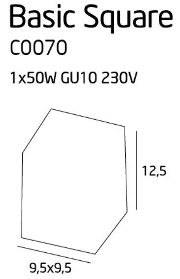 LAMPA PLAFON BASIC BIAŁY OD MAXLIGHT C0070
