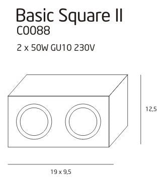 LAMPA PLAFON BASIC BIAŁY OD MAXLIGHT C0088