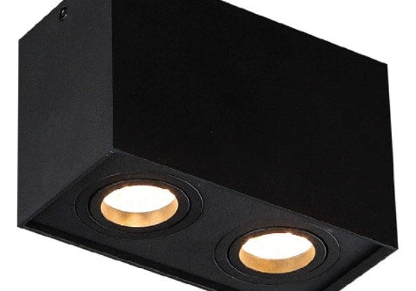 LAMPA PLAFON BASIC CZARNY OD MAXLIGHT C0089