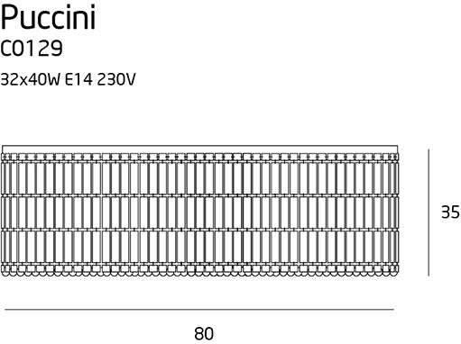 LAMPA PLAFON PUCCINI CHROM OD MAXLIGHT C0129