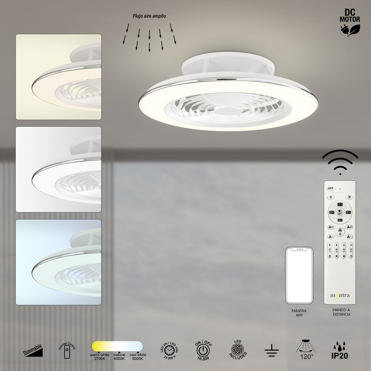 LAMPA SUFITOWA ALISIO OD MANTRA 6705