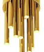 LAMPA PLAFON ORGANIC ZŁOTY OD MAXLIGHT C0197D