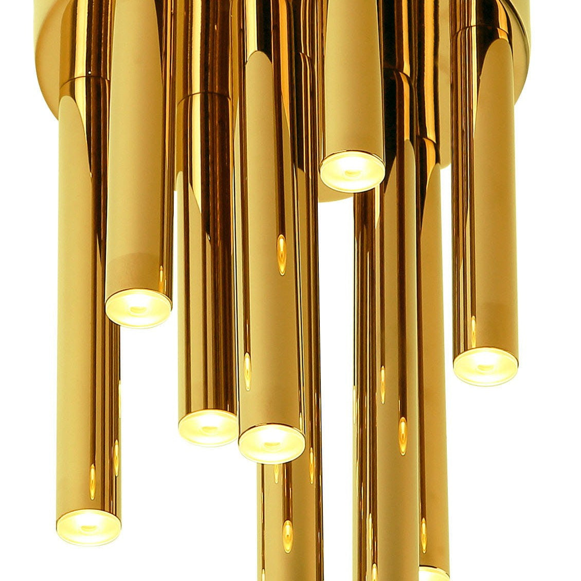 LAMPA PLAFON ORGANIC ZŁOTY OD MAXLIGHT C0197D