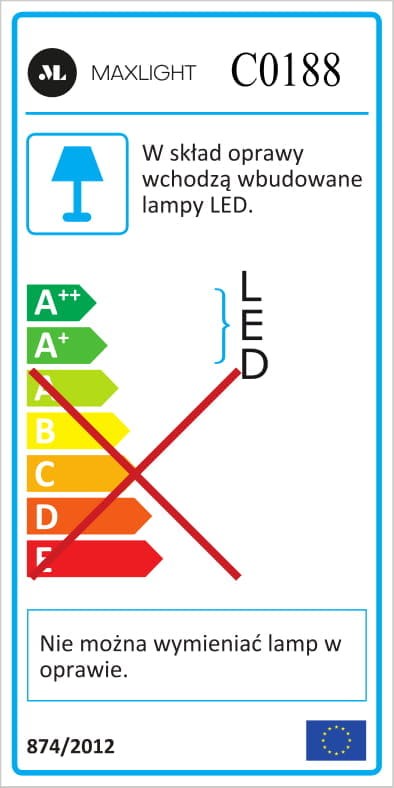 LAMPA PLAFON ORGANIC ZŁOTY OD MAXLIGHT C0188D