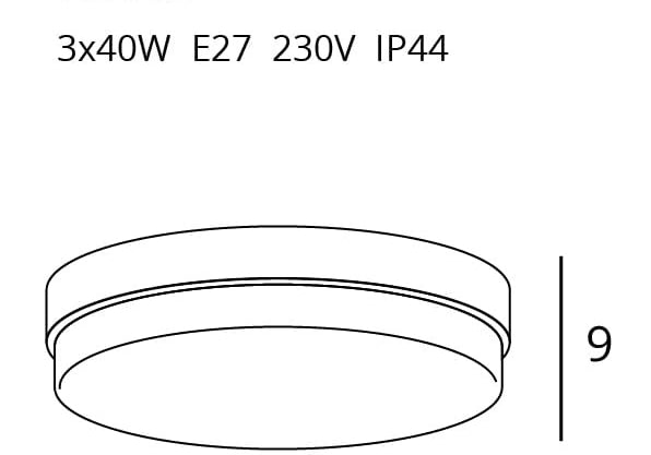 LAMPA PLAFON ODA BIAŁY OD MAXLIGHT C0193