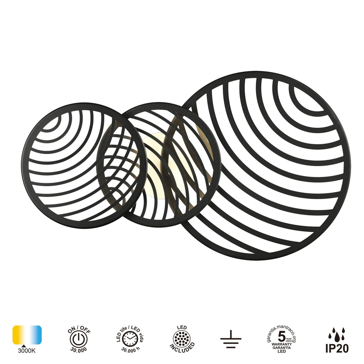 LAMPA ŚCIENNA COLLAGE OD MANTRA 7232