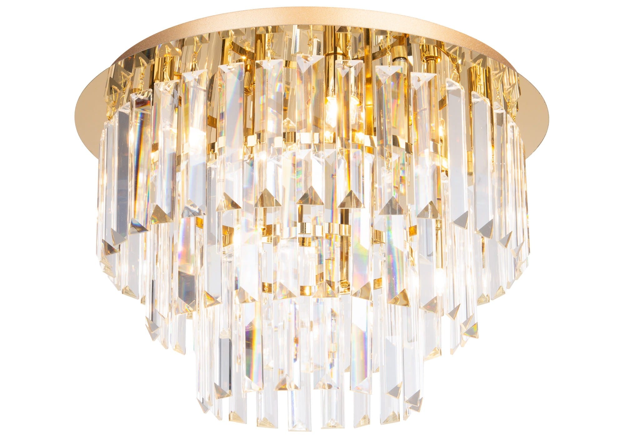 LAMPA PLAFON MONACO ZŁOTY OD MAXLIGHT C0205