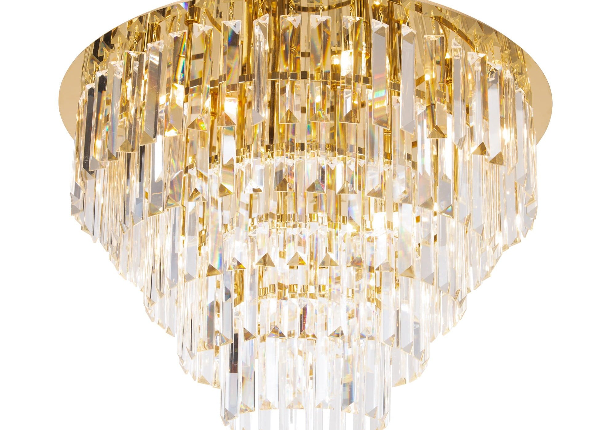 LAMPA PLAFON MONACO ZŁOTY OD MAXLIGHT C0206