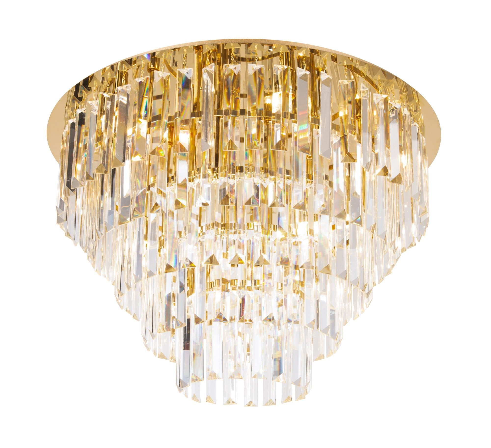 LAMPA PLAFON MONACO ZŁOTY OD MAXLIGHT C0206