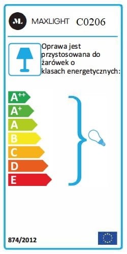LAMPA PLAFON MONACO ZŁOTY OD MAXLIGHT C0206