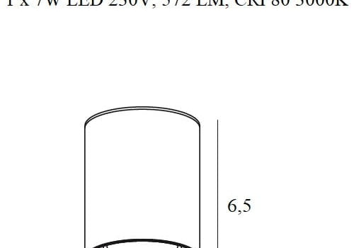 OŚWIETLENIE TECHNICZNE NATYNKOWE TUB CZARNY OD MAXLIGHT C0211