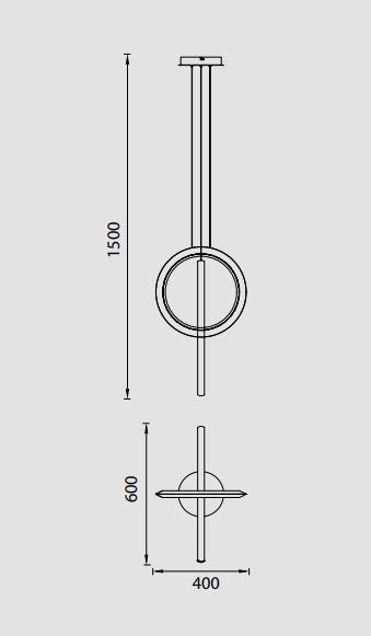 LAMPA WISZĄCA KITESURF 7191 BIAŁY od MANTRA