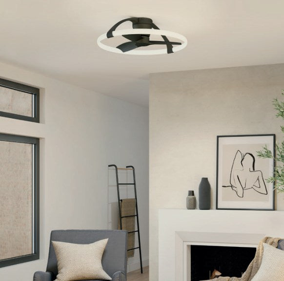 LAMPA Wentylator sufitowy NEPAL CZARNY OD MANTRA 7802