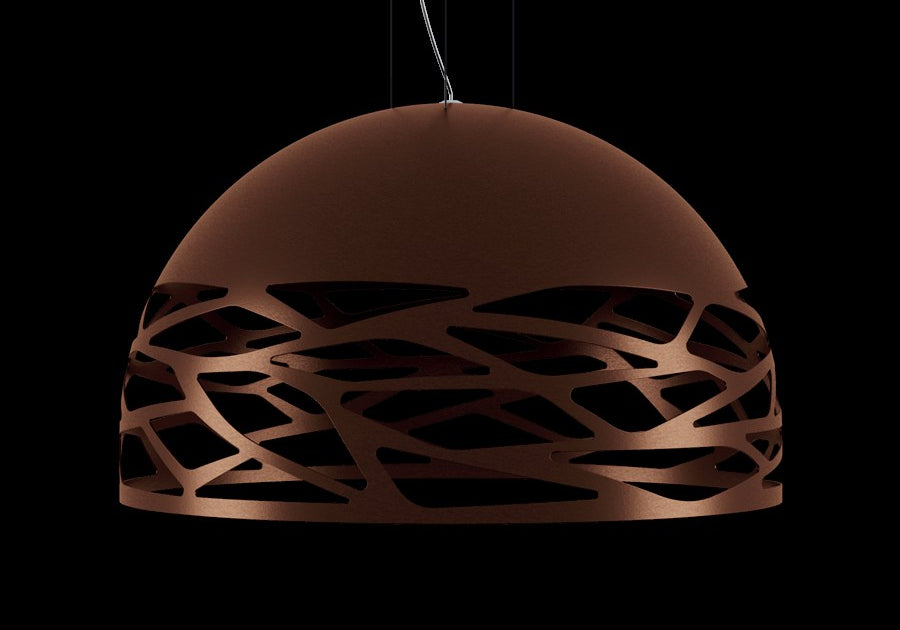 LAMPA WISZĄCA KELLY MEDIUM DOME BRĄZOWY od LODES