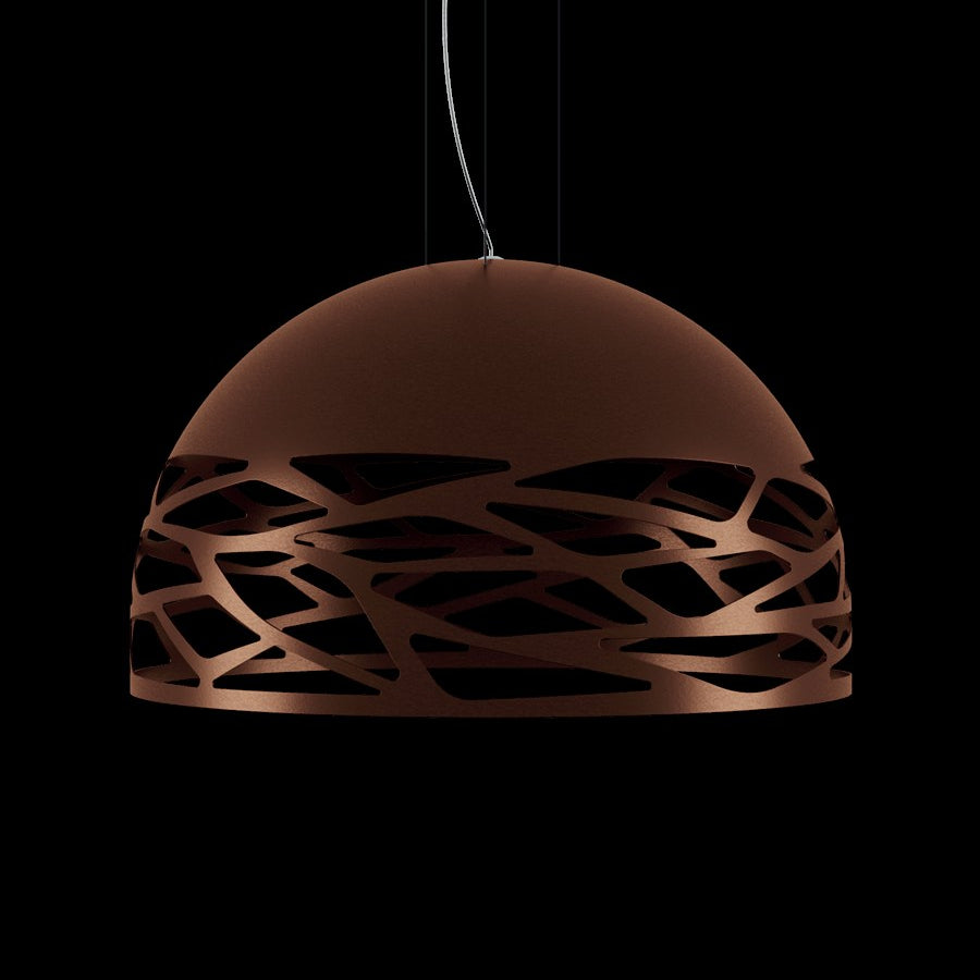 LAMPA WISZĄCA KELLY MEDIUM DOME BRĄZOWY od LODES