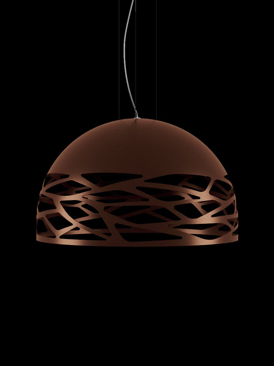 LAMPA WISZĄCA KELLY MEDIUM DOME BRĄZOWY od LODES